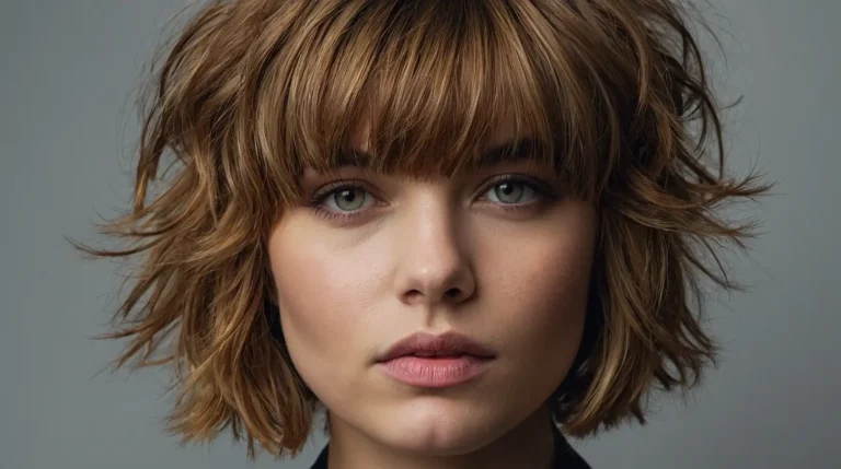 short shaggy hairstyle