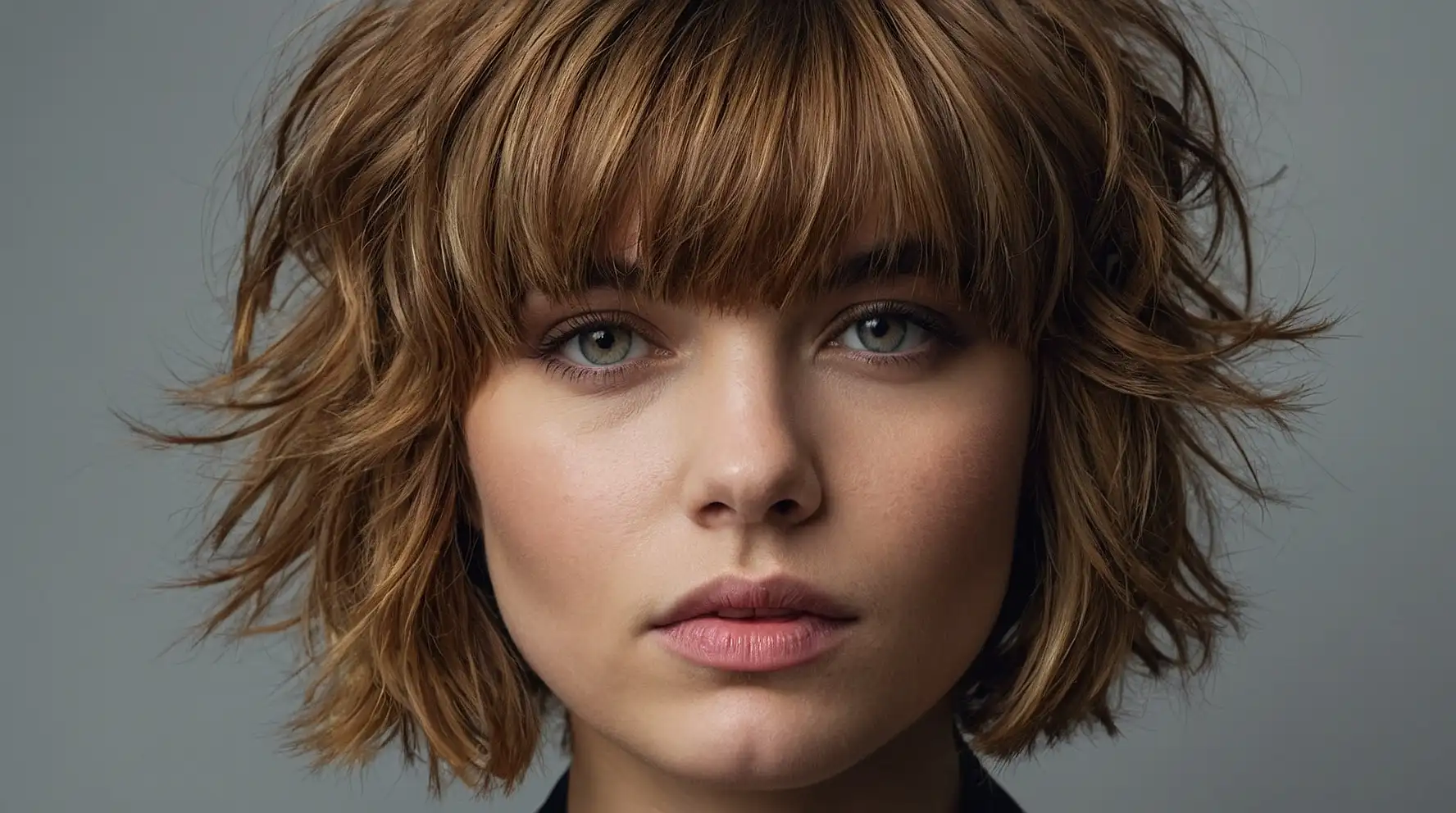 short shaggy hairstyle