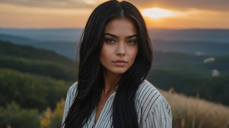 25 Stunning Black Hair with Brown Highlights Ideas